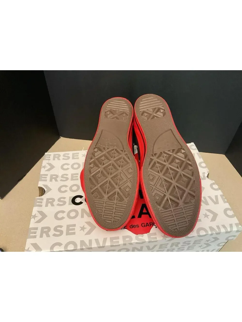 New! Mens Converse CDG Chuck Taylor All Star 70 Hi Comme des Garcons PLAY. SZ 12 - Picture 9 of 9
